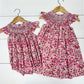 Jane Pink Floral Smocked Dress