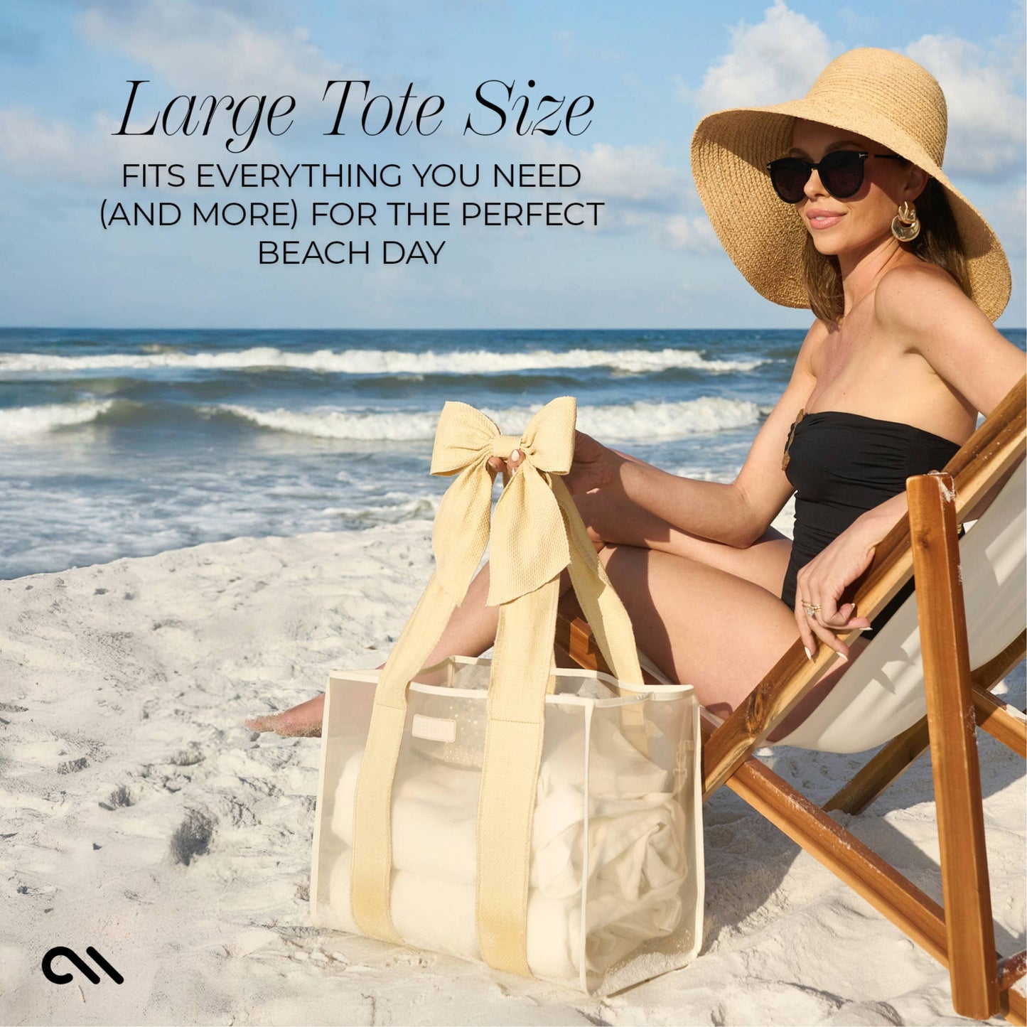 Ecru Raffia Case-Mate Tote