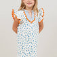 Floral Embroidered Striped Dress