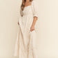 Neutral Floral Dress