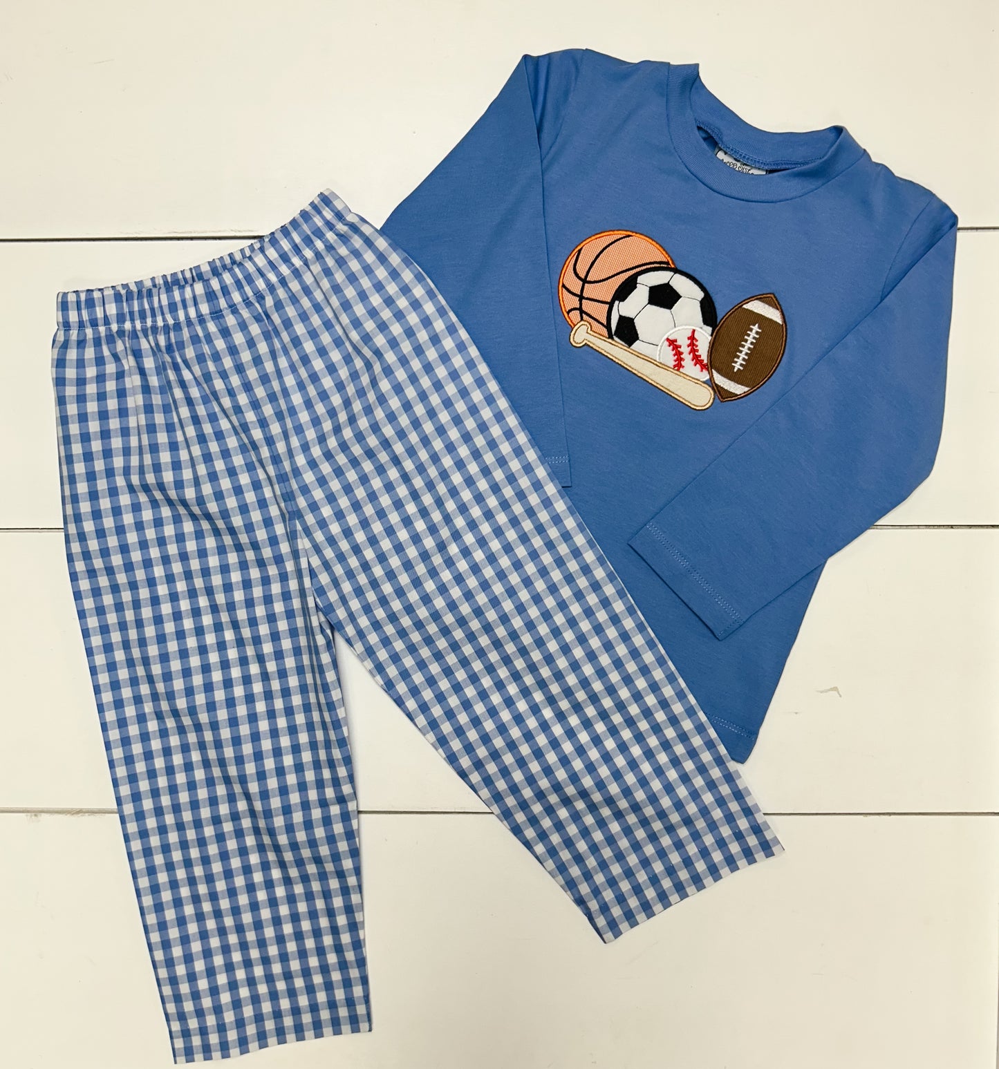 Three Sisters Sports Appliqué Pant Set