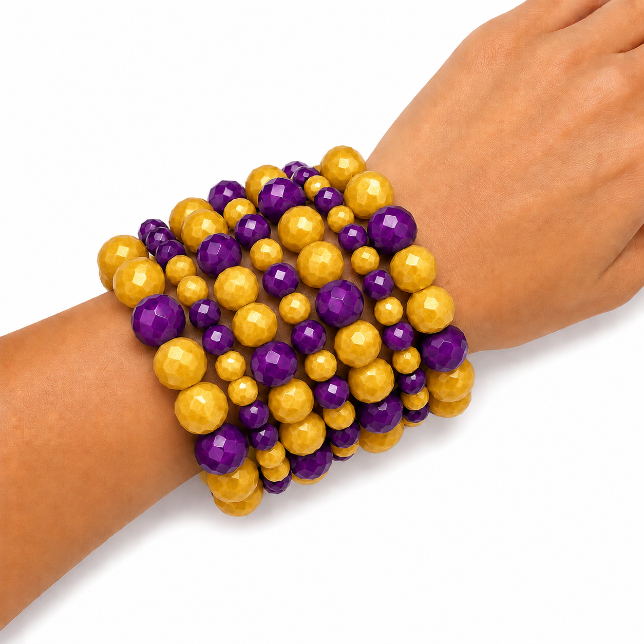 Game Day Stretch Bracelet Stack