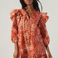 Sammy Marmalade Ruffle Drop Waist Dress