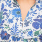 Blue Floral Print Top