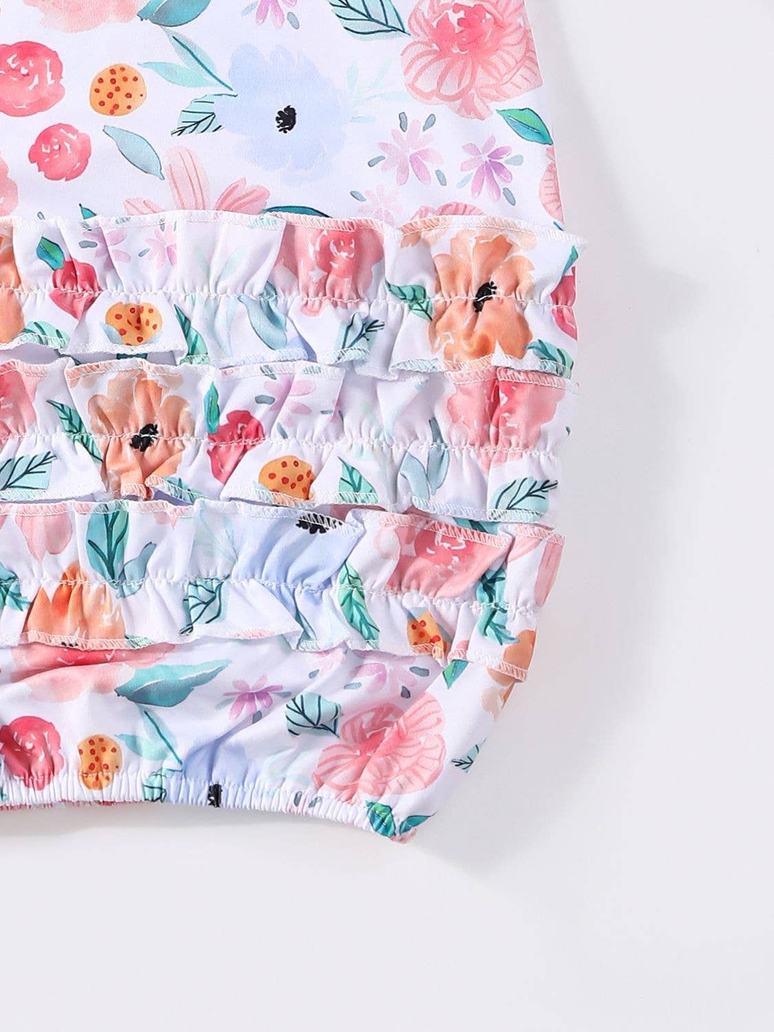Peach Petals Baby Gown