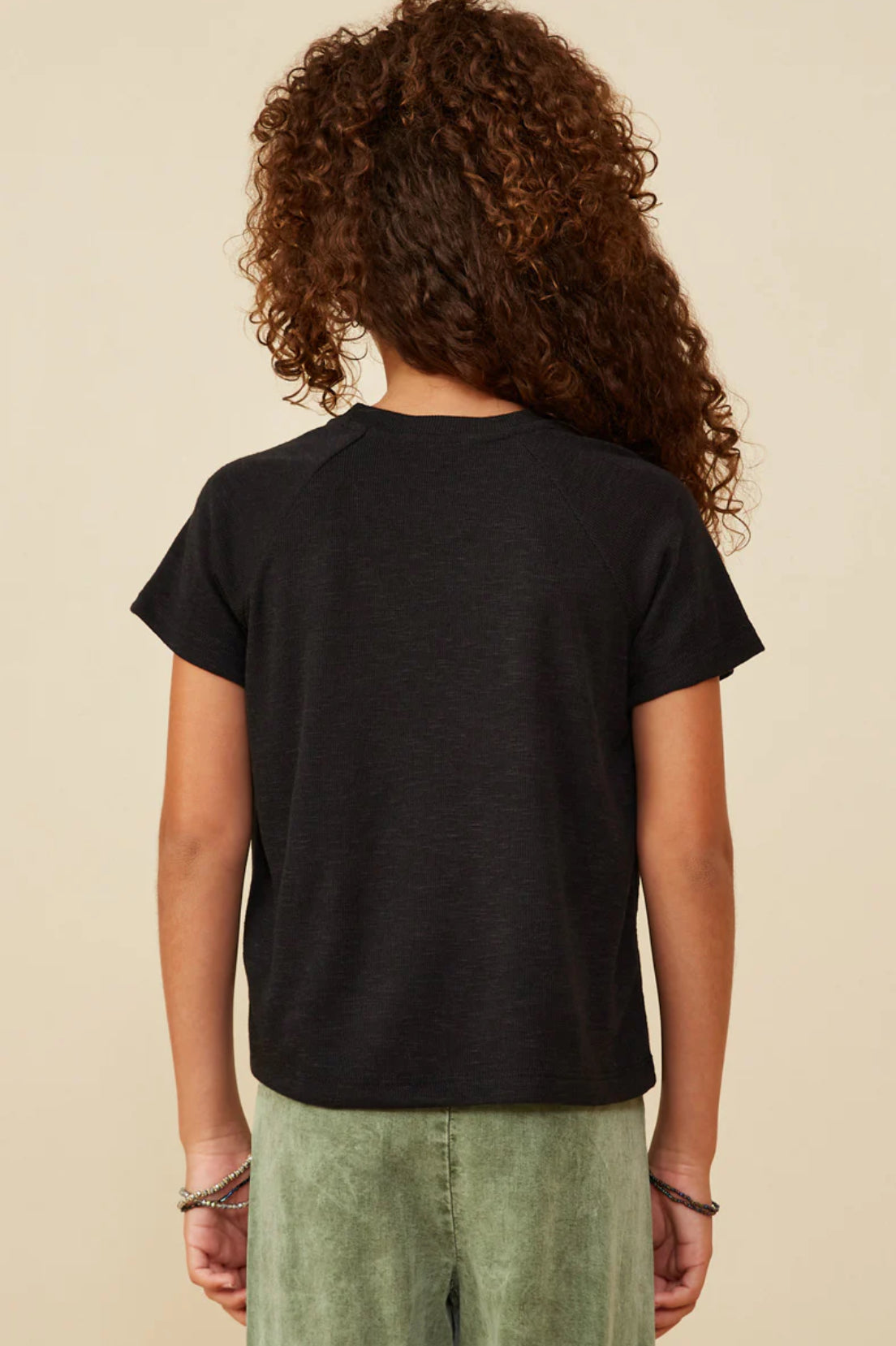 Hayden Girl Pearl Bow Tee