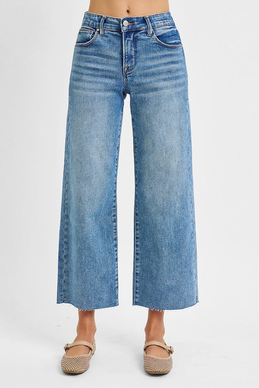 Risen Wide Leg Jeans