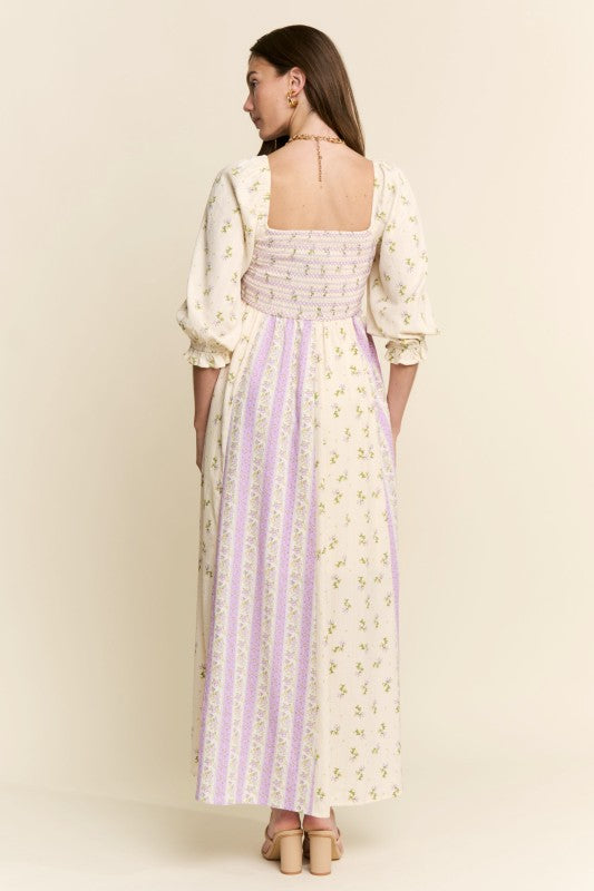 Lavender Floral Dress
