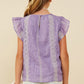 Hayden Girl Lavender Ruffle Top