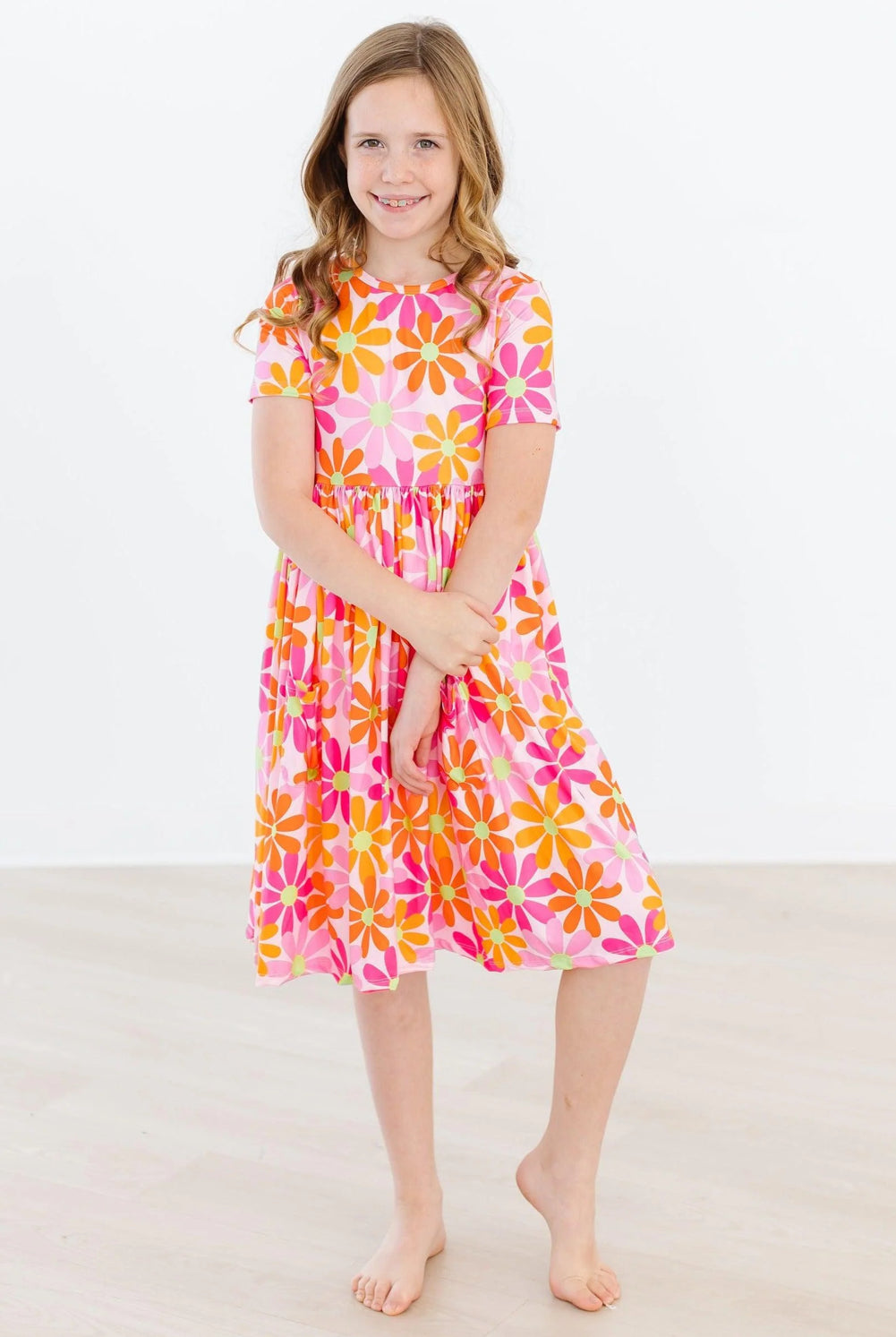 MR Retro Daisies Twirl Dress