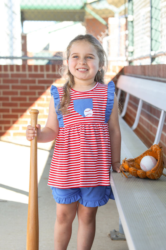 Girls All American Baseball Set