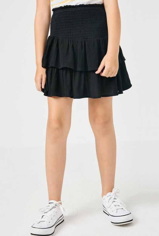 Girls Black Mini Skirt