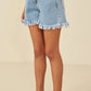 Hayden Girl Fringe Denim Shorts