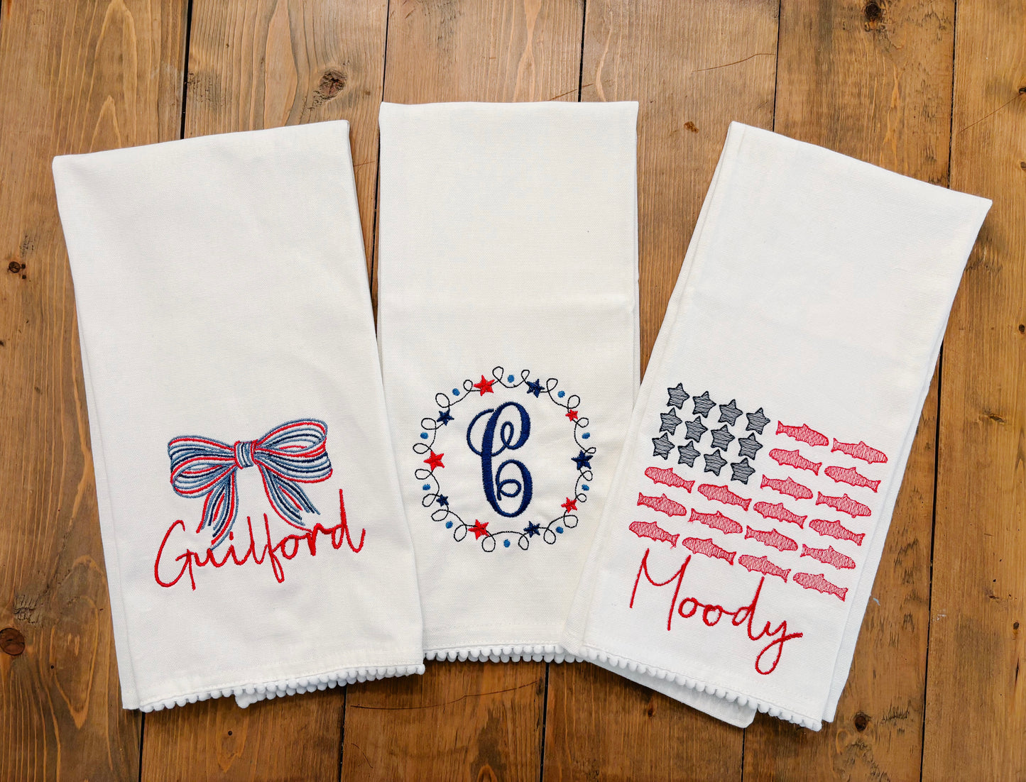 Customized Patriotic Tea Towels