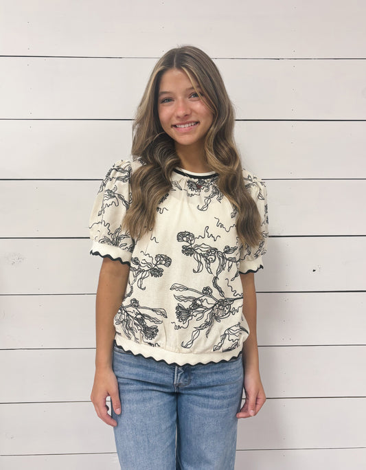 Shelby Floral Top