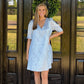 Satin Floral Dress