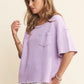 Lilac Waffle Texture Top