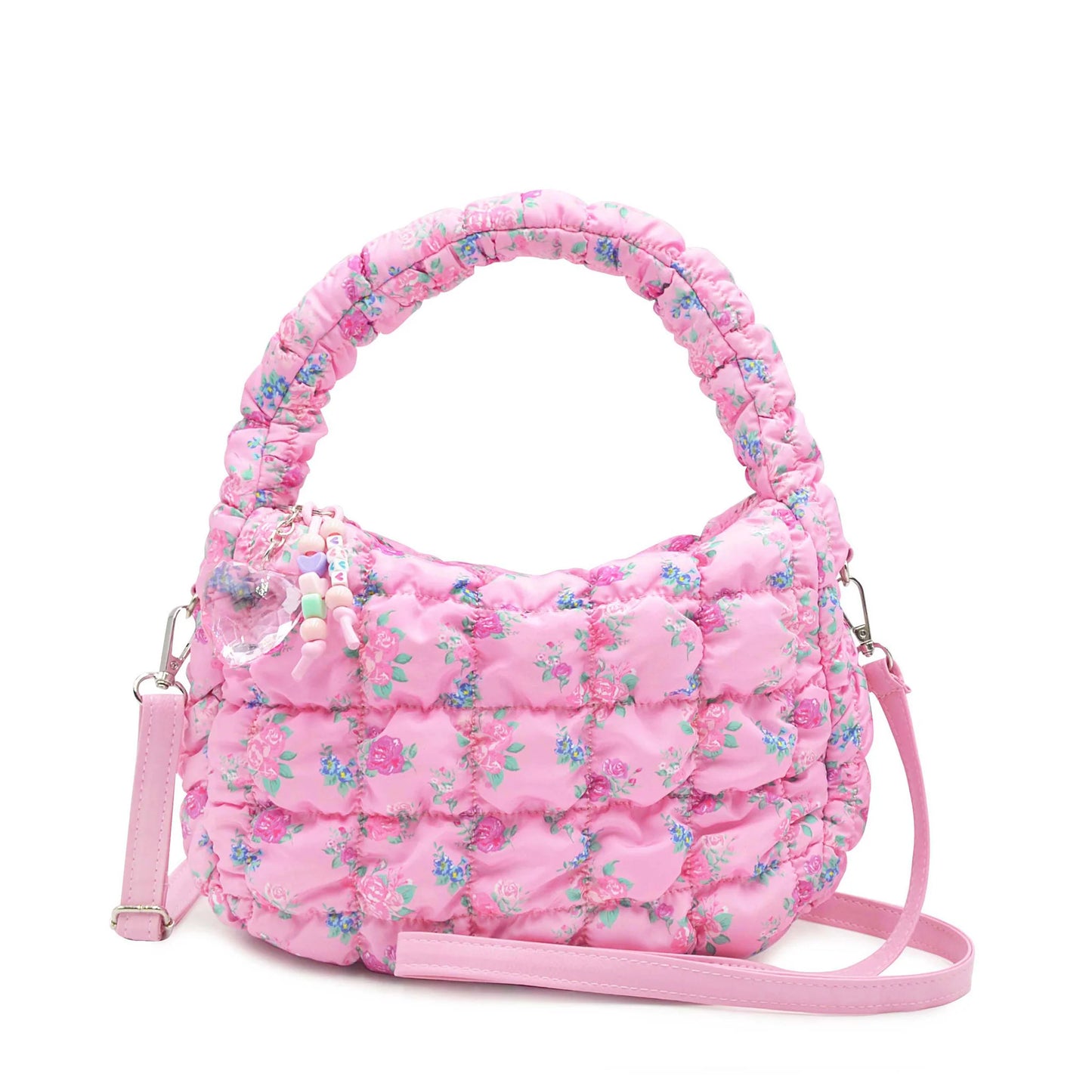 Mini Floral Hobo Crossbody Bag