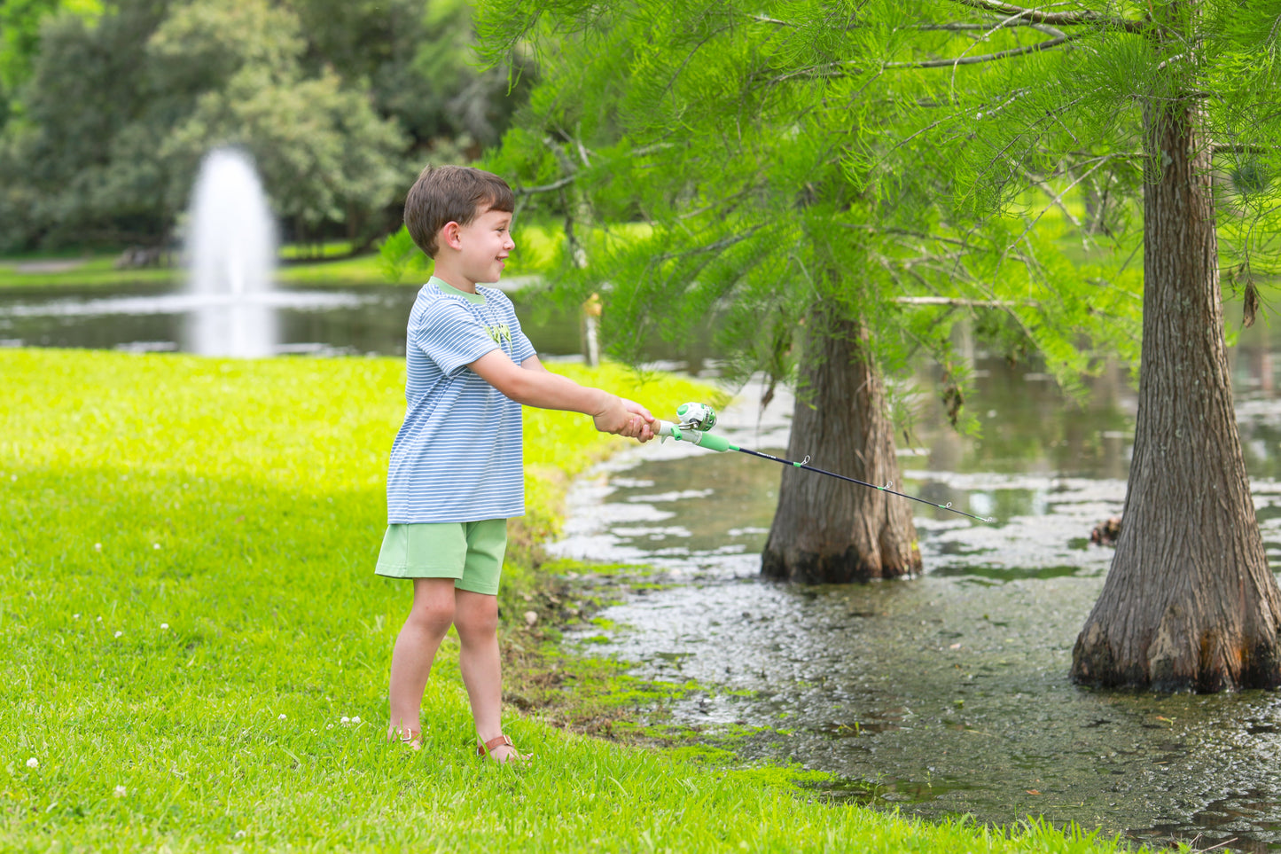 Hooked on Fishing Shorts Set