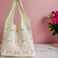 Bow Crochet Tote - Pink