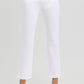 Risen White Straight Leg Jeans