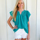 Jade Ruffle Top