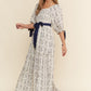 Navy Floral Dress