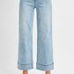 Risen Wide Cropped Jeans