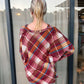 Feeling the Fall Plaid Puff Sleeve