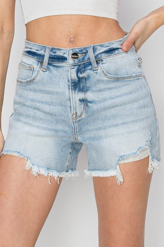 Risen Distressed Denim Shorts