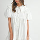 Babydoll White Mini Dress