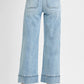 Risen Wide Cropped Jeans
