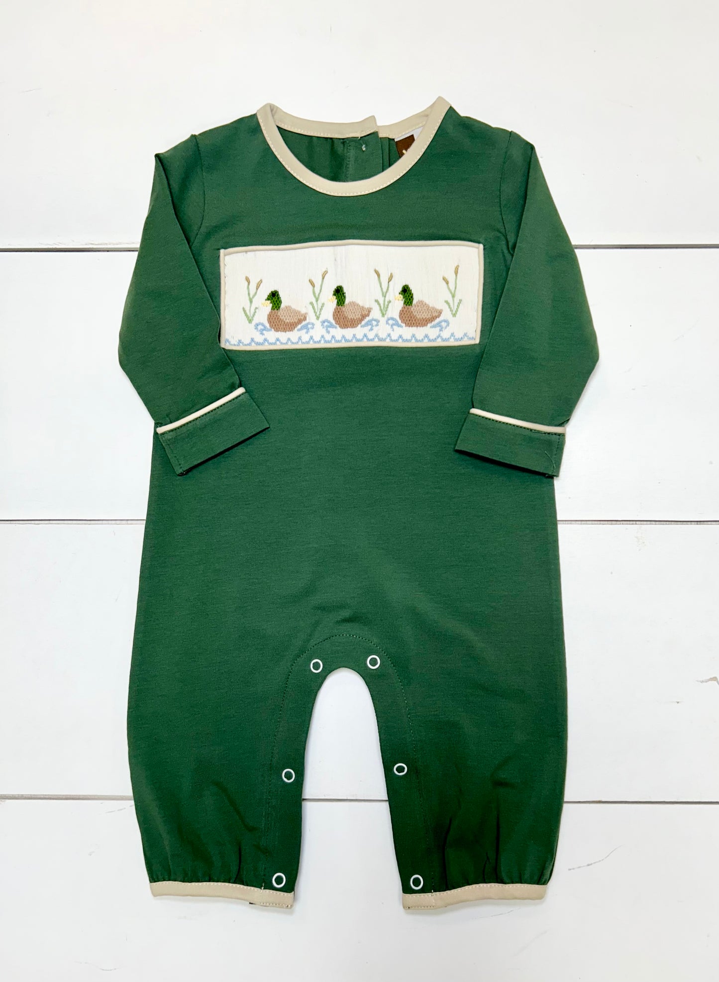 Banana Split Mallard Boys Romper