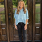 Flirty Denim Top