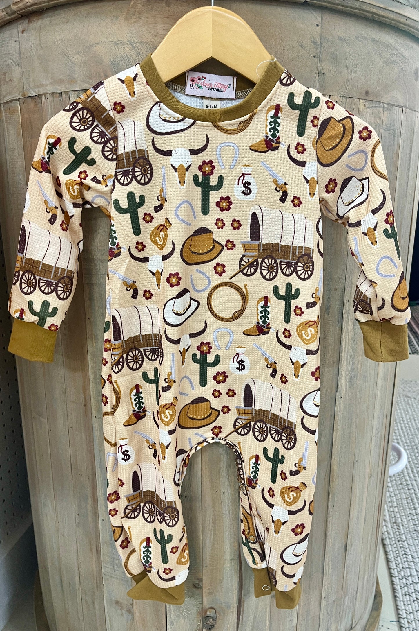 Covered Wagon Onesie