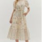 Ecru - Tiered/Flower Dress
