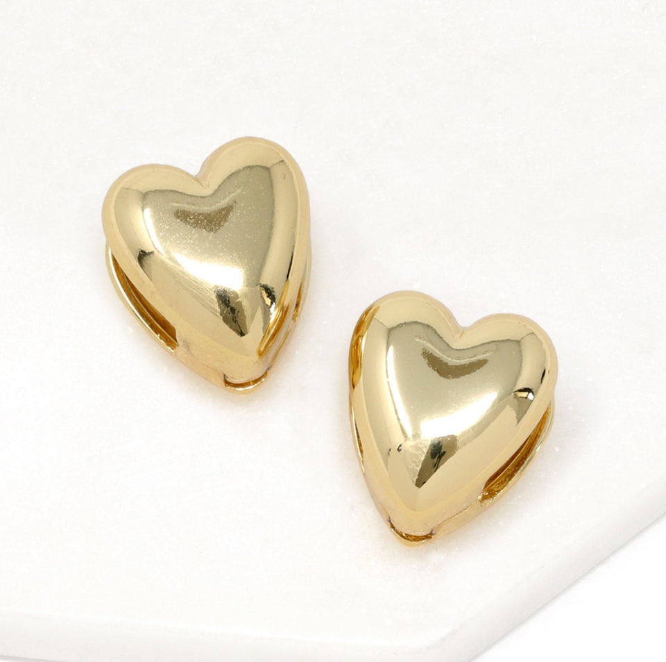 Puff Heart Earrings