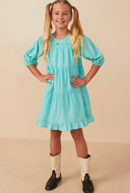 Blue Ruffle Dress