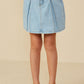 Hayden Girl Box Pleated Denim Skirt