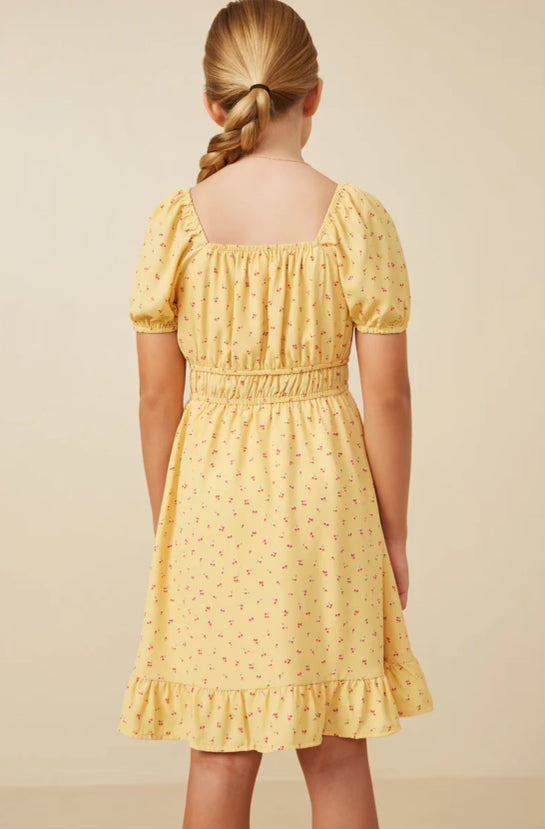 Girls Yellow Dress