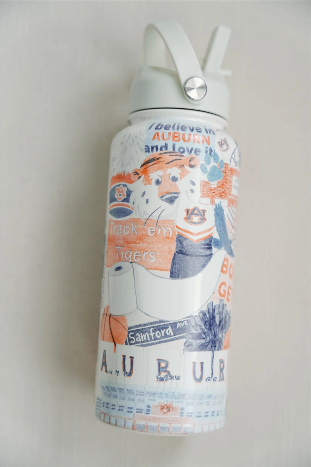 Auburn University 32oz Insulated Water Bottle