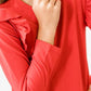 MR Red L/S Ruffle Tee