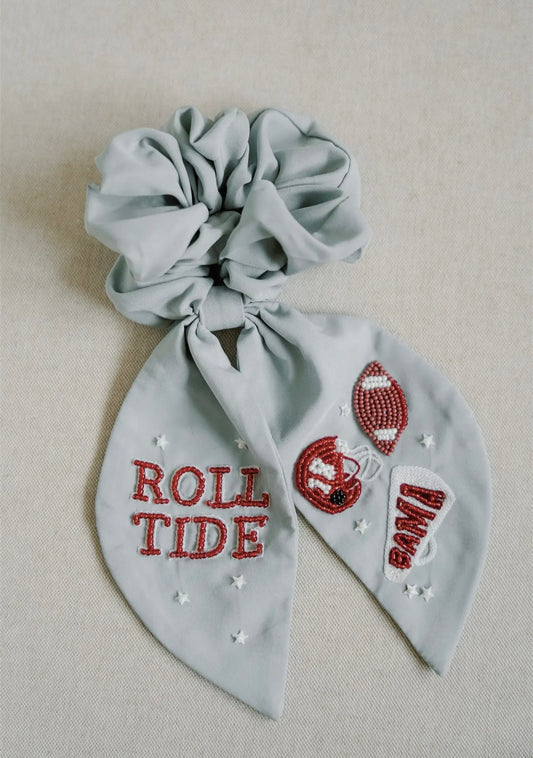 University of Alabama Beaded Scrunchie