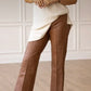 SS Edgy Brown Leather Pants