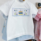 Birthday Smocked Shorts Set - Blue