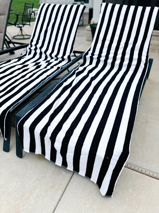 California Cabana Chaise Lounge Chair Towels - 2 Pack