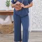 SS-Ribbed Tee and Pants Set