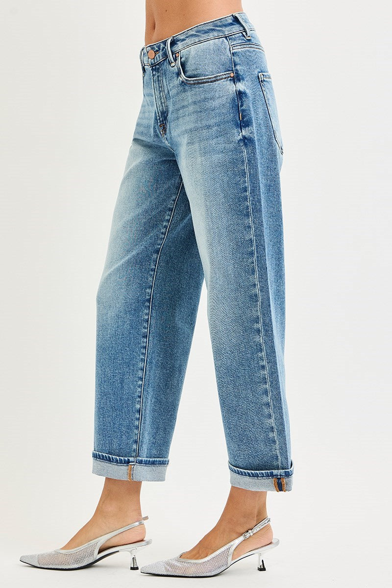 Risen Boyfriend Turn Cuff Jean