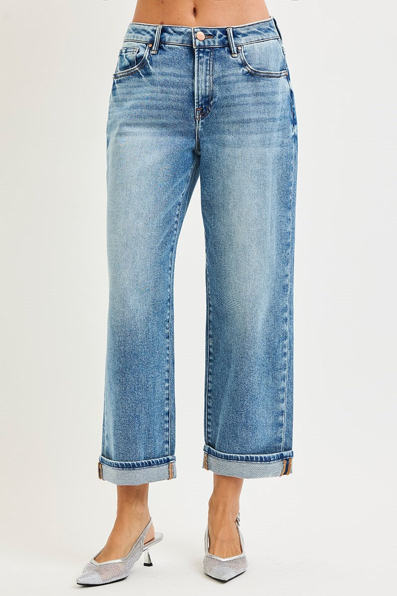 Risen Boyfriend Turn Cuff Jean
