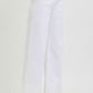 Risen White Wide Leg Jeans